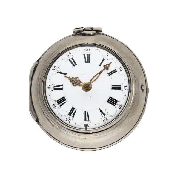 Swiss exceptionally large silver oignon pocket watch Circa 1700