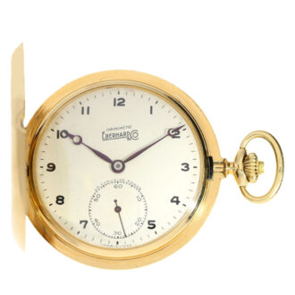 A Swiss gold hunter case with gold chatelaine Circa 1930
