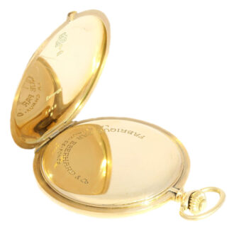A Swiss gold hunter case with gold chatelaine Circa 1930