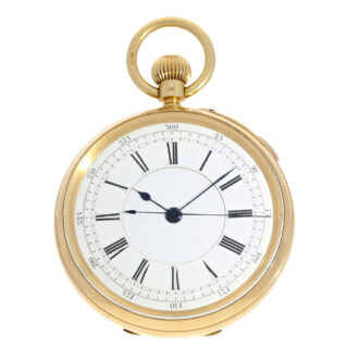 English deck watch with stoppable center seconds Circa 1894