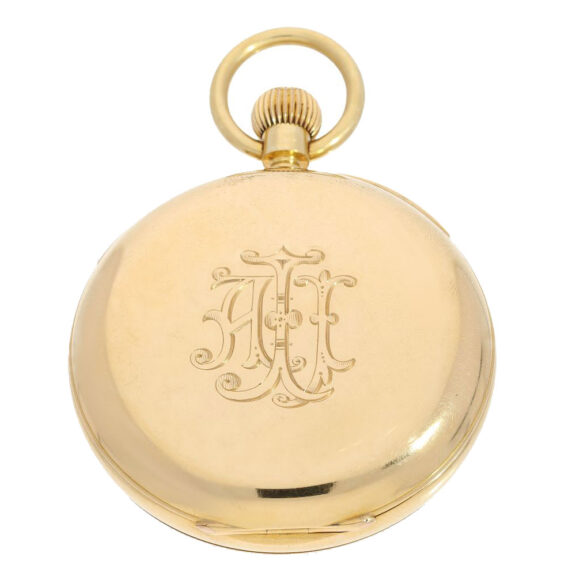 English deck watch with stoppable center seconds Circa 1894 English deck watch with stoppable center seconds Circa 1894