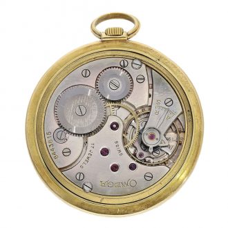 Swiss 18 Carat gold with two coloured Art Deco dial Circa 1935