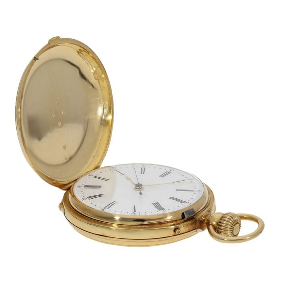Very early gold hunting case watch with 'Seconde Morte' Circa 1850 Very early gold hunting case watch with 'Seconde Morte' Circa 1850