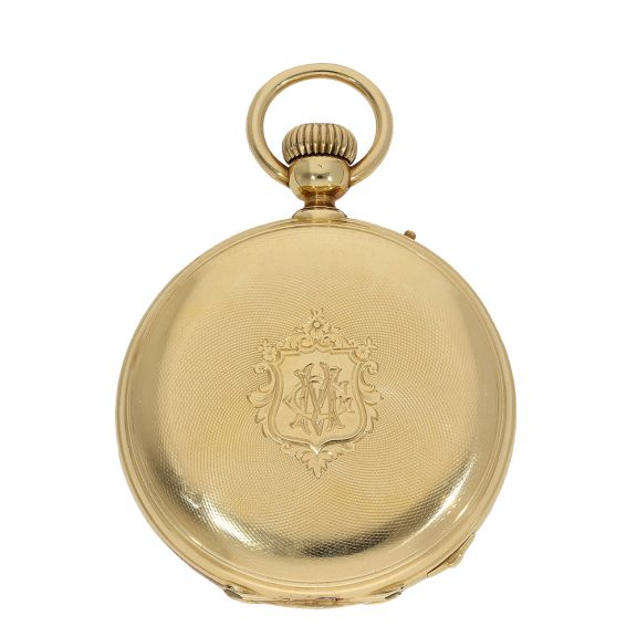Very early gold hunting case watch with 'Seconde Morte' Circa 1850 Very early gold hunting case watch with 'Seconde Morte' Circa 1850