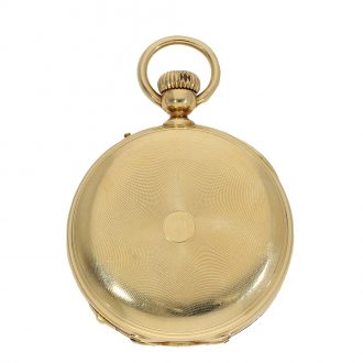 Very early gold hunting case watch with 'Seconde Morte' Circa 1850