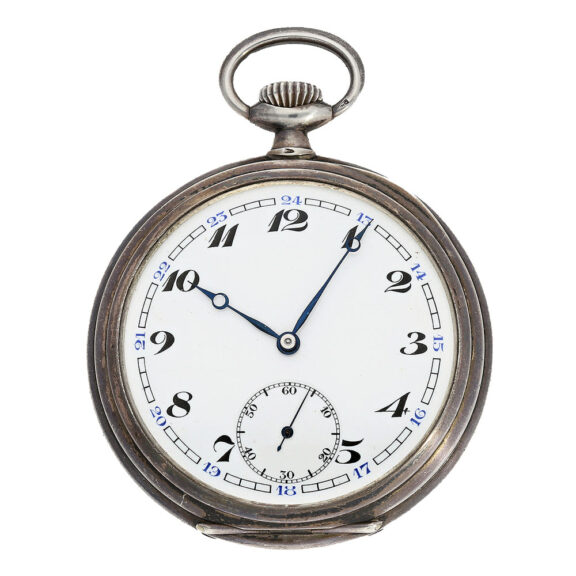 First class Swiss silver pocket chronometer tested in La Chaux-de-Fonds Circa 1936 First class Swiss silver pocket chronometer tested in La Chaux-de-Fonds Circa 1936