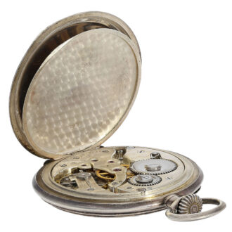 Movement equipped with an anchor chronometer escapementand decorated with Geneva stripin Movement equipped with an anchor chronometer escapementand decorated with Geneva striping