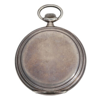 Plain open faced hunter case is made of 900 silver Plain open faced hunter case is made of 900 silver
