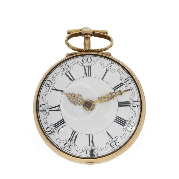 English 18 carat gold and shagreen verge pocket watch Circa 1765 English 18 carat gold and shagreen verge pocket watch Circa 1765