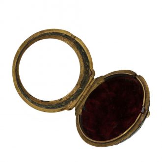 English 18 carat gold and shagreen verge pocket watch Circa 1765
