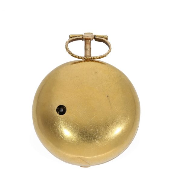 English 18 carat gold and shagreen verge pocket watch Circa 1765 English 18 carat gold and shagreen verge pocket watch Circa 1765