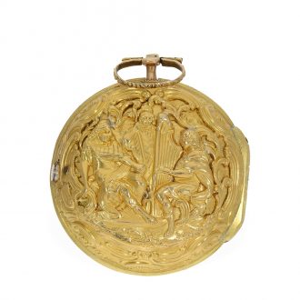 English 18 carat gold and shagreen verge pocket watch Circa 1765