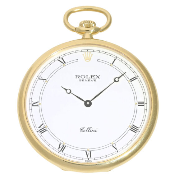 Very fine gold Swiss open face with manual winding Circa 1980 Very fine gold Swiss open face with manual winding Circa 1980