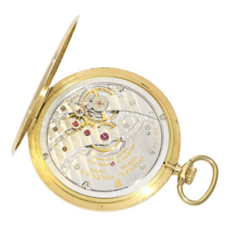 Very fine gold Swiss open face with manual winding Circa 1980 Very fine gold Swiss open face with manual winding Circa 1980