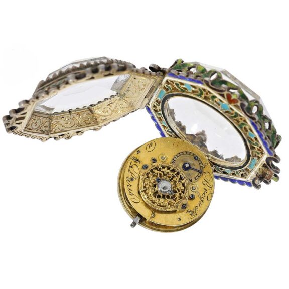 French octagonal pendant watch in Renaissance style Circa 1870 French octagonal pendant watch in Renaissance style Circa 1870