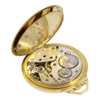 Rare Swiss 18 carat gold Art Deco lever watch Circa 1935