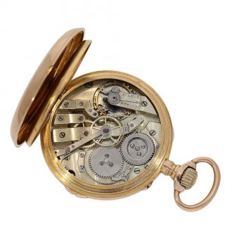 Swiss technically highly interesting 'Seconde Morte' pocket watch