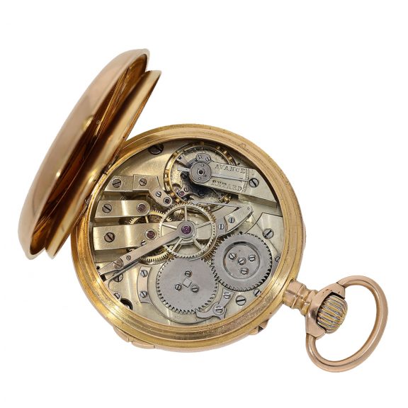 Swiss technically highly interesting 'Seconde Morte' pocket watch Swiss technically highly interesting 'Seconde Morte' pocket watch