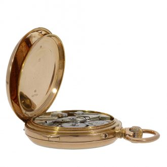 Swiss technically highly interesting 'Seconde Morte' pocket watch
