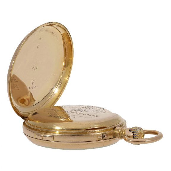 Swiss technically highly interesting 'Seconde Morte' pocket watch Swiss technically highly interesting 'Seconde Morte' pocket watch