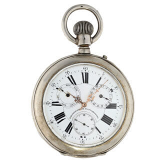 Oversized Russian astronomical pocket watch with solid silver Circa 1900
