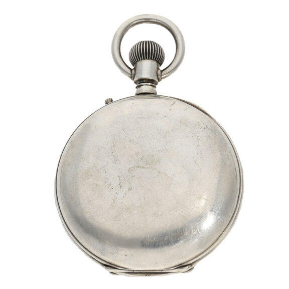 Solid silver plain open face hunter case Solid silver plain open face hunter case