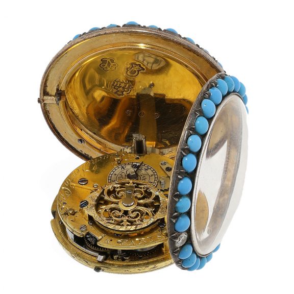 French gold and enamel repeating verge watch Circa 1777 French gold and enamel repeating verge watch Circa 1777
