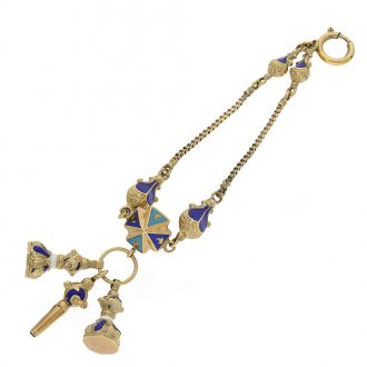 French gold and enamel repeating verge watch Circa 1777