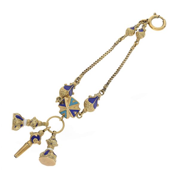 French gold and enamel repeating verge watch Circa 1777 French gold and enamel repeating verge watch Circa 1777