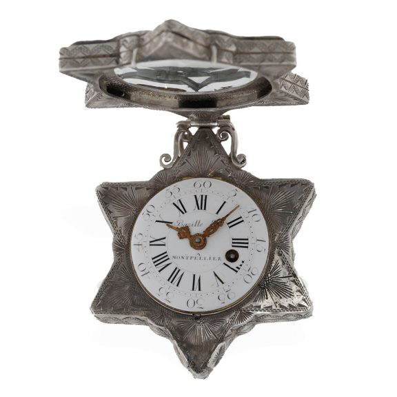 French extremely rare silver and rock crystal form watch Circa 1780 French extremely rare silver and rock crystal form watch Circa 1780