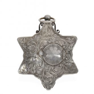 French extremely rare silver and rock crystal form watch Circa 1780