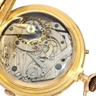 A Swiss pink gold open face lever pocket watch Circa 1890