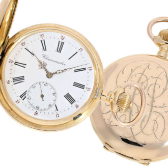 Swiss gold chronometer with detent escapement Circa 1900