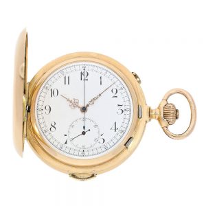 Swiss gold repeating lever pocket watch Circa 1900