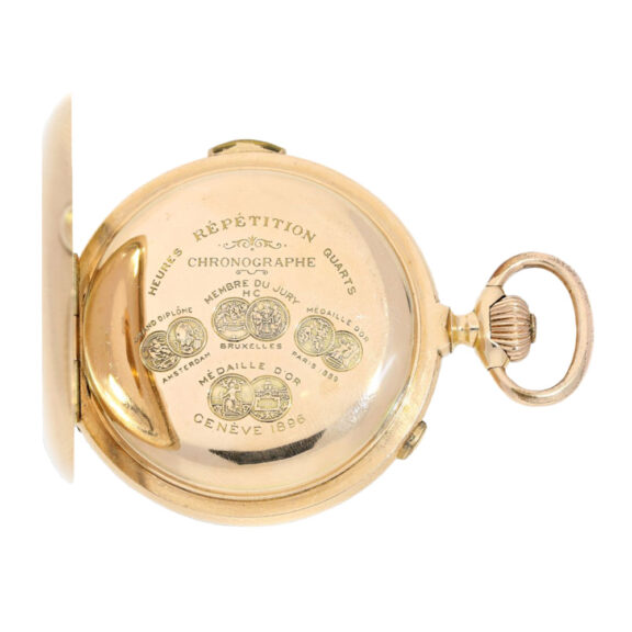 Swiss gold repeating lever pocket watch Circa 1900 Swiss gold repeating lever pocket watch Circa 1900