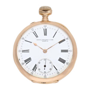 Swiss pink gold anker chronometer with rare caliber Circa 1899