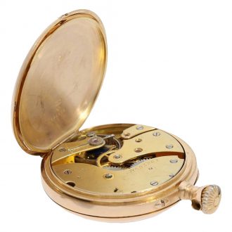 Swiss pink gold anker chronometer with rare caliber Circa 1899