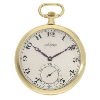 Danish gold pocket watch with very fine precision work Circa 1915