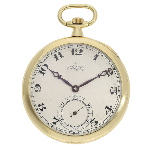 Danish gold pocket watch with very fine precision work Circa 1915 Danish gold pocket watch with very fine precision work Circa 1915