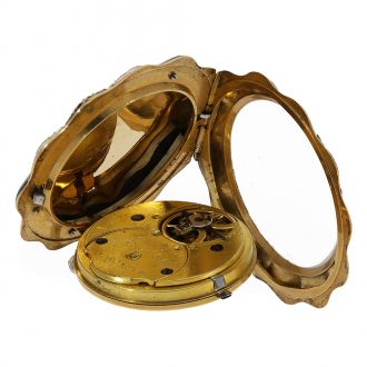 Swiss exquisite and very rare 18K gold and enamel watch Circa 1820