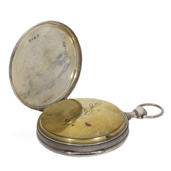 Swiss silver quarter hour repeater with Jacquemart automaton Circa 1820 Swiss silver quarter hour repeater with Jacquemart automaton Circa 1820