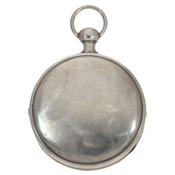 Swiss silver quarter hour repeater with Jacquemart automaton Circa 1820 Swiss silver quarter hour repeater with Jacquemart automaton Circa 1820