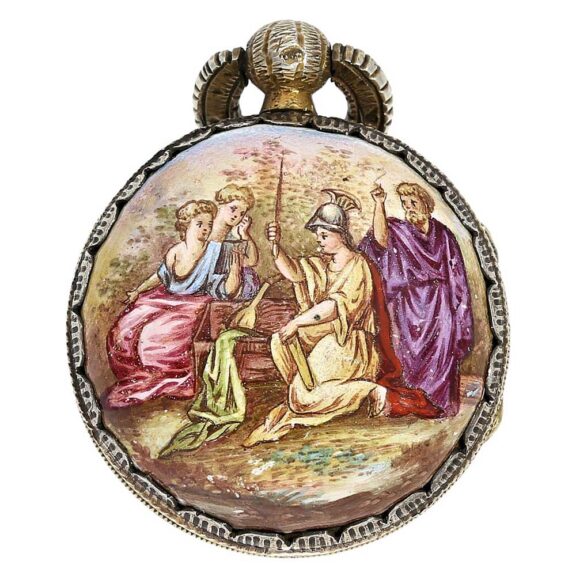 Austrian ladies watch with mythological scene Circa 1830 Austrian ladies watch with mythological scene Circa 1830