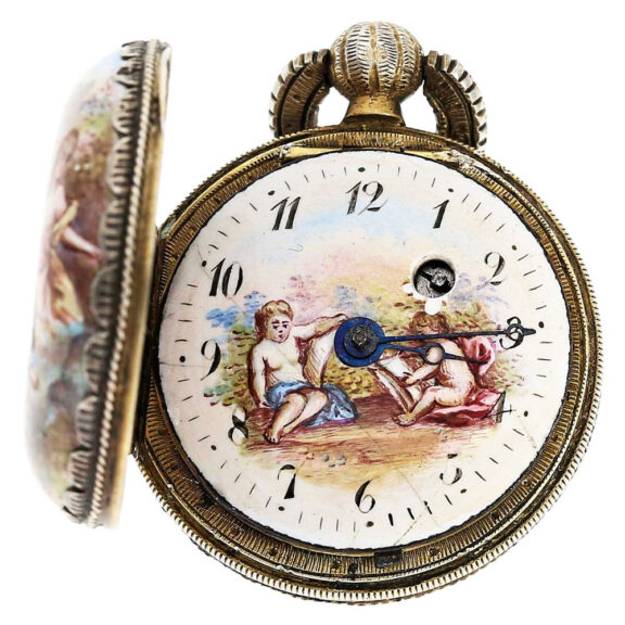 Austrian ladies watch with mythological scene Circa 1830
