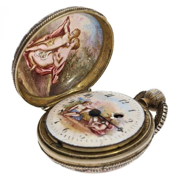 Austrian ladies watch with mythological scene Circa 1830 Austrian ladies watch with mythological scene Circa 1830