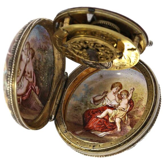 Austrian ladies watch with mythological scene Circa 1830 Austrian ladies watch with mythological scene Circa 1830