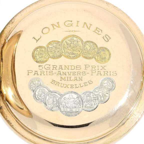 Swiss gold hunting cased lever pocket watch Circa 1900 Swiss gold hunting cased lever pocket watch Circa 1900