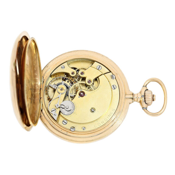 Swiss gold hunting cased lever pocket watch Circa 1900 Swiss gold hunting cased lever pocket watch Circa 1900