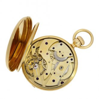 Swiss anker chronometer with crown winding Circa 1860