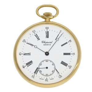 Swiss high quality vintage gold pocket watch by Chopard Circa 1980
